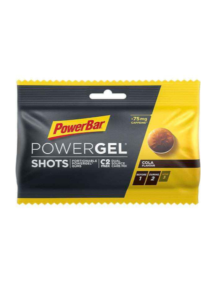 POWERBAR POWERGEL Shots gelis  sportuojantiems 60gr. Cola (Caffeine)